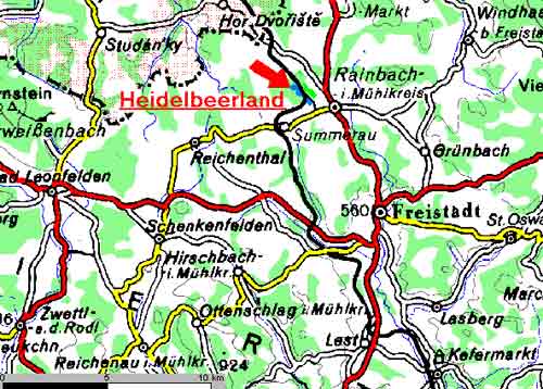 Grafik Lageplan Heidelbeerland Sturm - Heidelbeeren vom feinsten - Pflück mich!